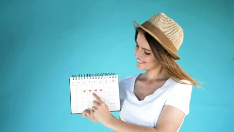 Stock Video Model Points At Days On Calendar For Instagram Revea Animated Wallpaper - Free Live Wallpaper