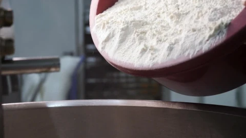 Stock Video Mixing Flour In A Large Bow Animated Wallpaper - Free Live Wallpaper