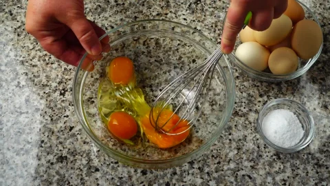 Stock Video Mixing Eggs In A Glass Bow Animated Wallpaper - Free Live Wallpaper
