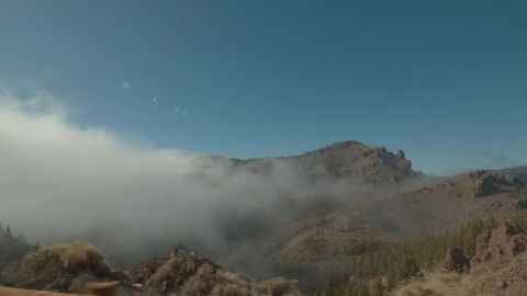 Stock Video Mist Falling Over A Mountai Animated Wallpaper - Free Live Wallpaper