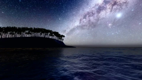 Stock Video Milky Way Seen From The Beac Animated Wallpaper - Free Live Wallpaper