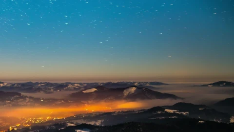 Stock Video Milky Way Over A Mountain Rang Animated Wallpaper - Free Live Wallpaper