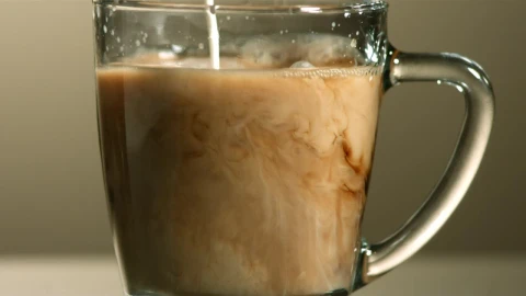 Stock Video Milk Poured Into Coffee In Slow Motio Animated Wallpaper - Free Live Wallpaper