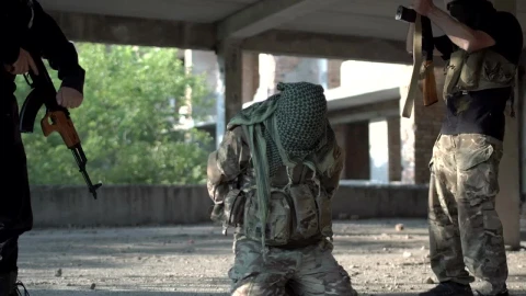 Stock Video Military Men Saving Hostage From Terrorist Animated Wallpaper - Free Live Wallpaper