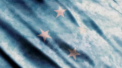 Stock Video Micronesia Faded Flag Wavin Animated Wallpaper - Free Live Wallpaper