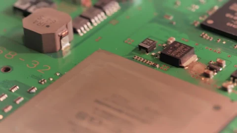 Stock Video Microchips On A Motherboar Animated Wallpaper - Free Live Wallpaper