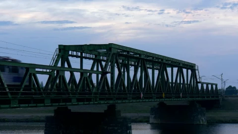 Stock Video Metro Crossing An Iron Bridg Animated Wallpaper - Free Live Wallpaper