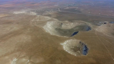 Stock Video Meteor Craters In The Earths Surfac Animated Wallpaper - Free Live Wallpaper