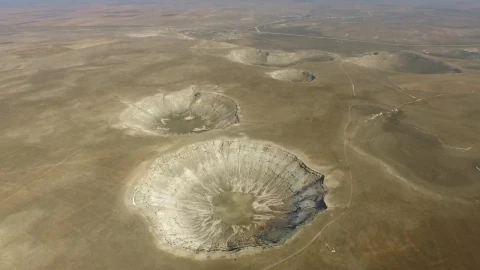 Stock Video Meteor Craters In The Ground Surfac Animated Wallpaper - Free Live Wallpaper