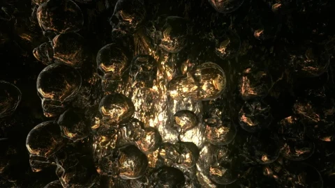 Stock Video Metallic Skulls In The Walls Of A Tunne Animated Wallpaper - Free Live Wallpaper