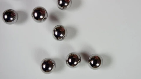 Stock Video Metal Pellets On White Surfac Animated Wallpaper - Free Live Wallpaper