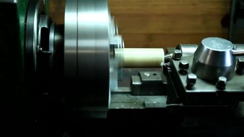 Stock Video Metal Lathe Spinning Quickl Animated Wallpaper - Free Live Wallpaper
