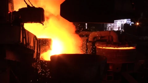 Stock Video Metal Furnace In The Factor Animated Wallpaper - Free Live Wallpaper