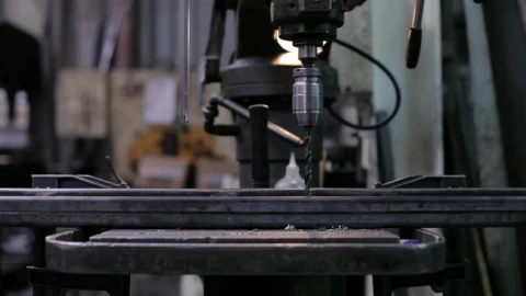 Stock Video Metal Drill In A Factor Animated Wallpaper - Free Live Wallpaper