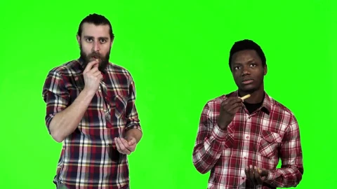 Stock Video Men Eating French Frie Animated Wallpaper - Free Live Wallpaper
