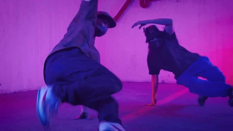 Stock Video Men Dancing Break Dance Taking Care Of Themselves With Animated Wallpaper - Free Live Wallpaper