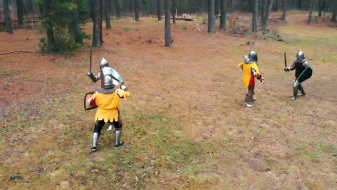 Stock Video Medieval Knights Having A Training Figh Animated Wallpaper - Free Live Wallpaper
