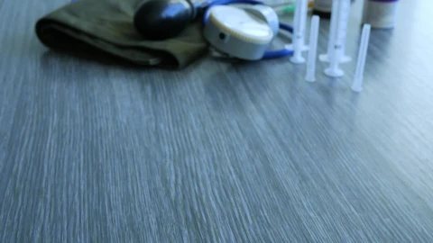 Stock Video Medical Objects On The Tabl Animated Wallpaper - Free Live Wallpaper
