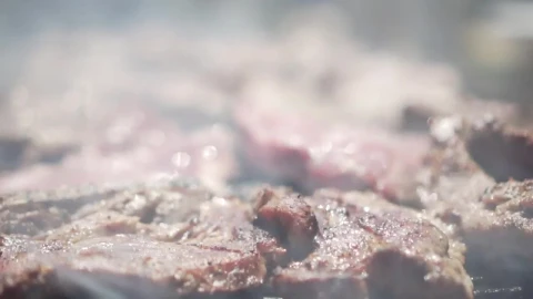 Stock Video Meat Roasting On A Gril Animated Wallpaper - Free Live Wallpaper