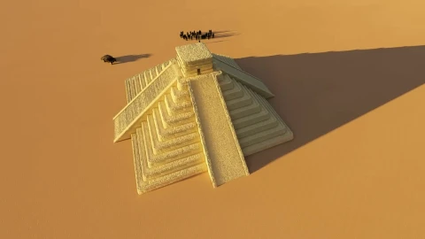 Stock Video Mayan Pyramids In The Deser Animated Wallpaper - Free Live Wallpaper