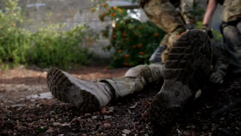 Stock Video Marines Dragging An Injured Ma Animated Wallpaper - Free Live Wallpaper