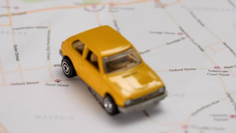 Stock Video Map Of A City With A Toy Car And Pushpin Animated Wallpaper - Free Live Wallpaper