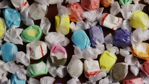 Stock Video Many Wrapped Sweets Slowly Spinnin Animated Wallpaper - Free Live Wallpaper