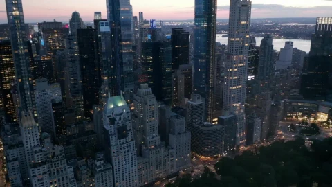 Stock Video Many Skyscrapers Next To Central Par Animated Wallpaper - Free Live Wallpaper