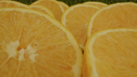 Stock Video Many Half Oranges In A Close Sho Animated Wallpaper - Free Live Wallpaper