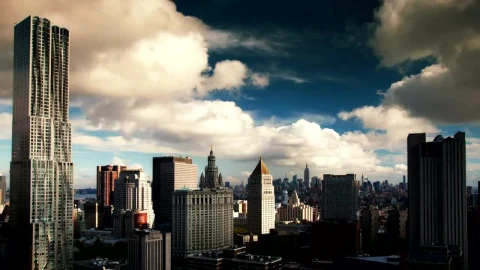 Stock Video Manhattan City Time Laps Animated Wallpaper - Free Live Wallpaper