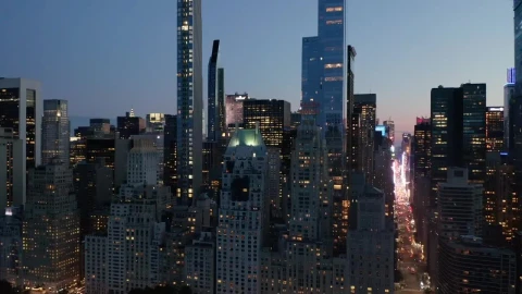 Stock Video Manhattan Buildings And Skyscrapers At Dus Animated Wallpaper - Free Live Wallpaper