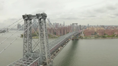 Stock Video Manhattan Bridge Seen Closely From The Ai Animated Wallpaper - Free Live Wallpaper