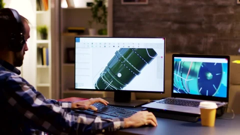 Stock Video Man Working With A D Applicatio Animated Wallpaper - Free Live Wallpaper