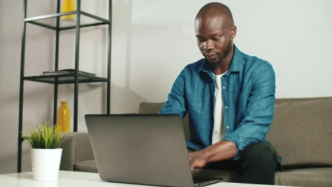 Stock Video Man Working On His Laptop Remotel Animated Wallpaper - Free Live Wallpaper