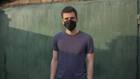 Stock Video Man With Mask Keeping Distanc Animated Wallpaper - Free Live Wallpaper