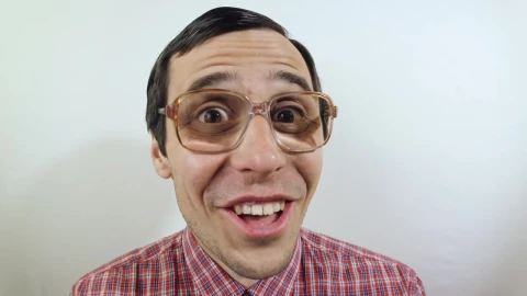 Stock Video Man With Glasses Surprised Portrai Animated Wallpaper - Free Live Wallpaper