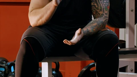 Stock Video Man With A Tattoo Clapping His Hand Animated Wallpaper - Free Live Wallpaper