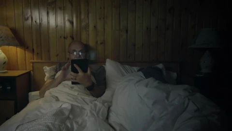 Stock Video Man Watching The Tablet In The Bedroo Animated Wallpaper - Free Live Wallpaper
