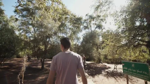 Stock Video Man Walking In A Park In Africa Tracking Sho Animated Wallpaper - Free Live Wallpaper