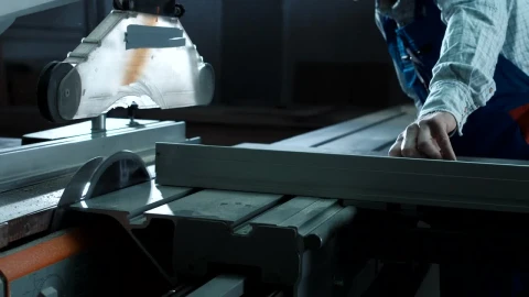 Stock Video Man Using Cutting Machine In The Worksho Animated Wallpaper - Free Live Wallpaper