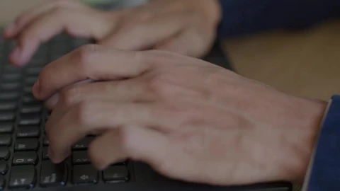 Stock Video Man Typing On A Computer 427 Animated Wallpaper - Free Live Wallpaper