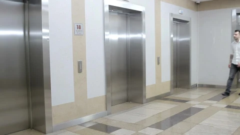 Stock Video Man Tries Broken Elevator Button In Offic Animated Wallpaper - Free Live Wallpaper