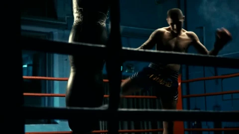 Stock Video Man Training With Punching Bag In The Gy Animated Wallpaper - Free Live Wallpaper