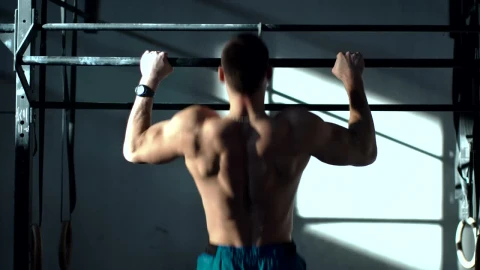 Stock Video Man Training On The Bars In The Gy Animated Wallpaper - Free Live Wallpaper