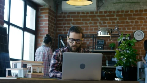 Stock Video Man Starts To Dance In The Office After Good New Animated Wallpaper - Free Live Wallpaper