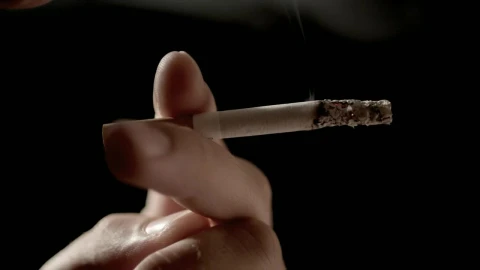 Stock Video Man Smoking A Cigarette Close U Animated Wallpaper - Free Live Wallpaper