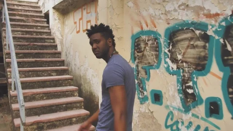 Stock Video Man Running Up Stairs And Smokin Animated Wallpaper - Free Live Wallpaper