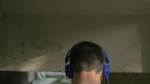 Stock Video Man Running Through An Urban Buildin Animated Wallpaper - Free Live Wallpaper