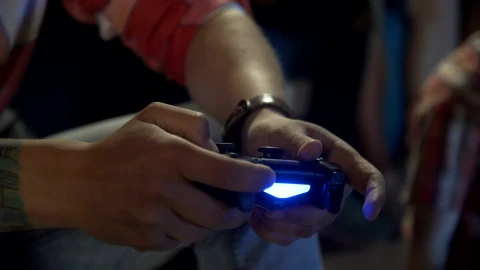 Stock Video Man Playing Video Games With A Controlle Animated Wallpaper - Free Live Wallpaper