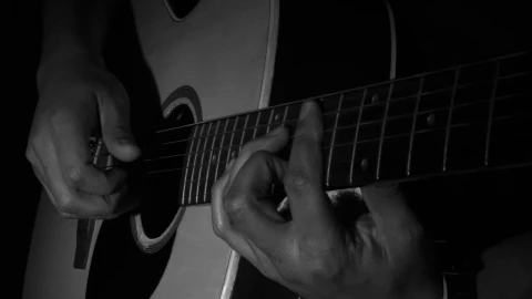 Stock Video Man Playing Guitar In The Dar Animated Wallpaper - Free Live Wallpaper